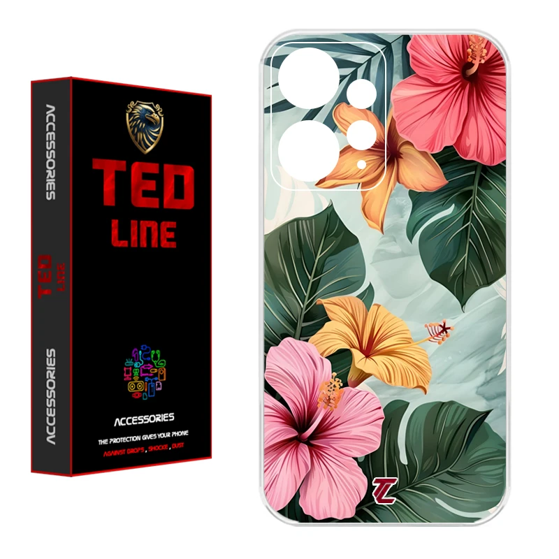کاور تدلاین طرح گل کد 1142 مناسب برای گوشی موبایل شیائومی Redmi Note 12 4G