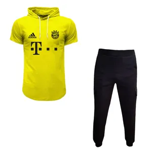 ست تی شرت کلاهدار و شلوار مردانه مدل بایرن مونیخ کد 4387