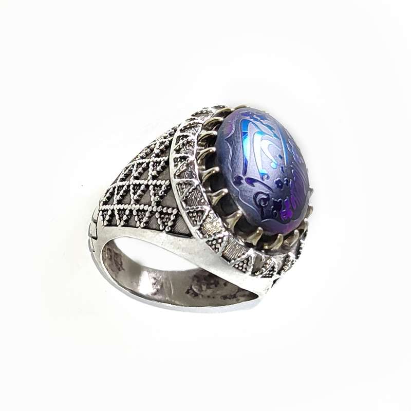 انگشتر نقره مردانه مدل حدید