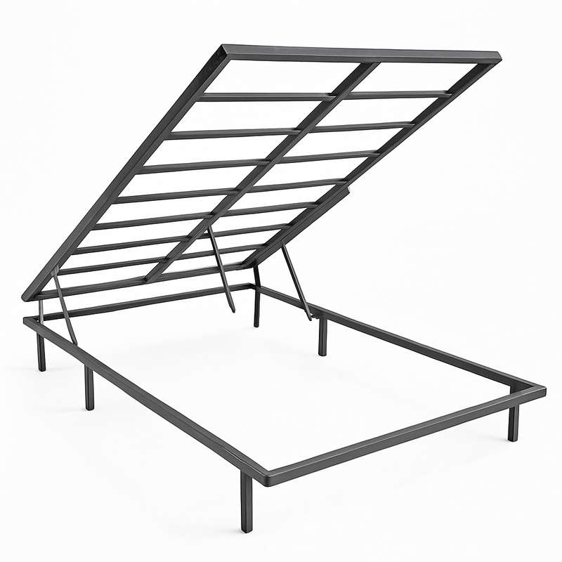 کفی تختخواب فلزی یک نفره مدل جکدار کلاسیک a120 سایز 120×200 سانتی متر