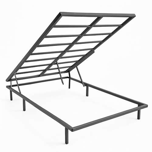 کفی تخت خواب فلزی یک نفره مدل جک دار نوجوان سایز 80×180سانتی متر 