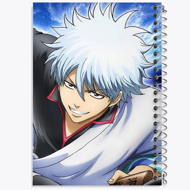 دفتر شطرنجی 50 برگ خندالو طرح گینتوکی انیمه گینتاما کد 12973