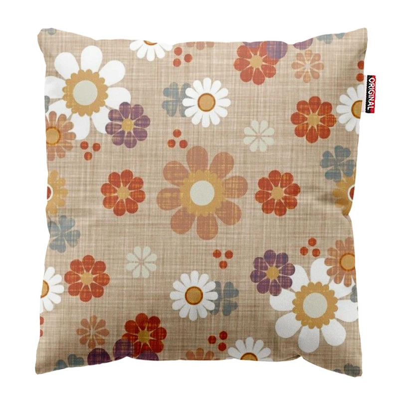  کوسن پاد آفرین طرح گل کد 1974 سایز 30*30 سانتی متر