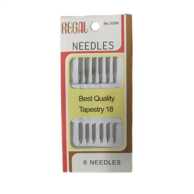 سوزن روبان و گلدوزی مدل رگال بسته شش عددی