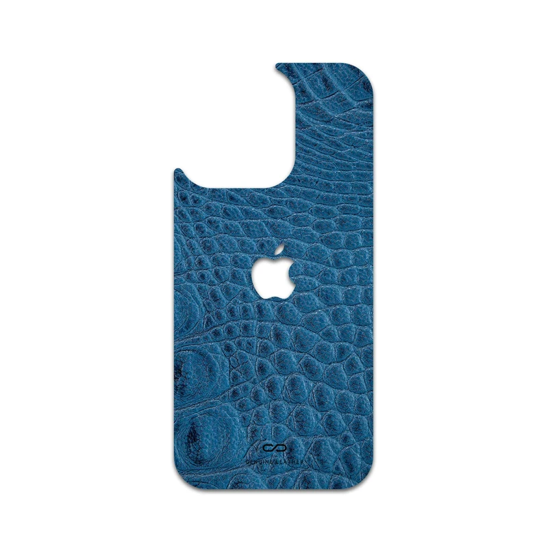 برچسب پوششی ماهوت مدل Blue-Crocodile-Leather مناسب برای گوشی موبایل اپل iPhone 16 Pro