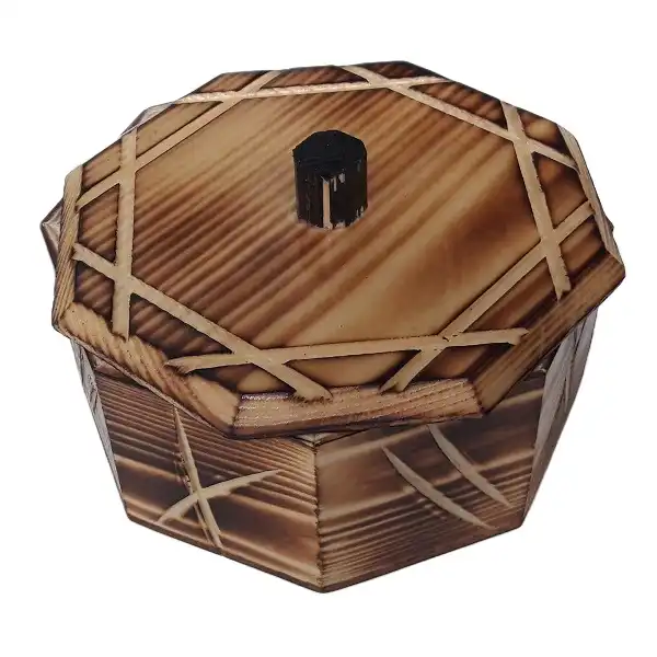 قندان چوبی مدل تیکا کد 1010