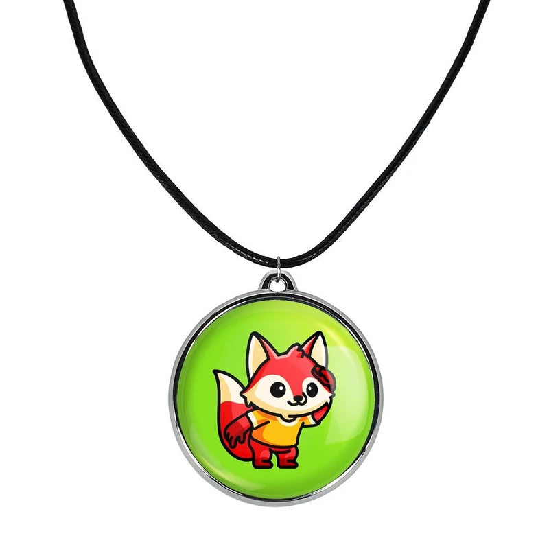 گردنبند خندالو مدل حیوانات بامزه روباه کد 2837628377