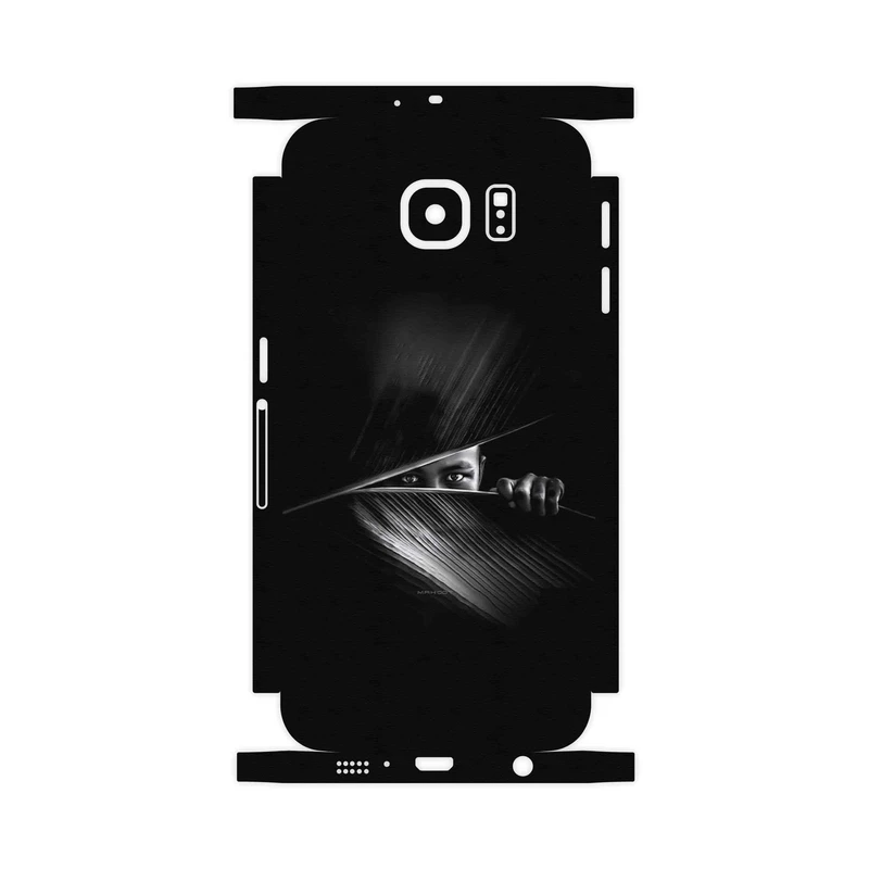 برچسب پوششی ماهوت مدل Black Portrait-FullSkin مناسب برای گوشی موبایل سامسونگ Galaxy S6