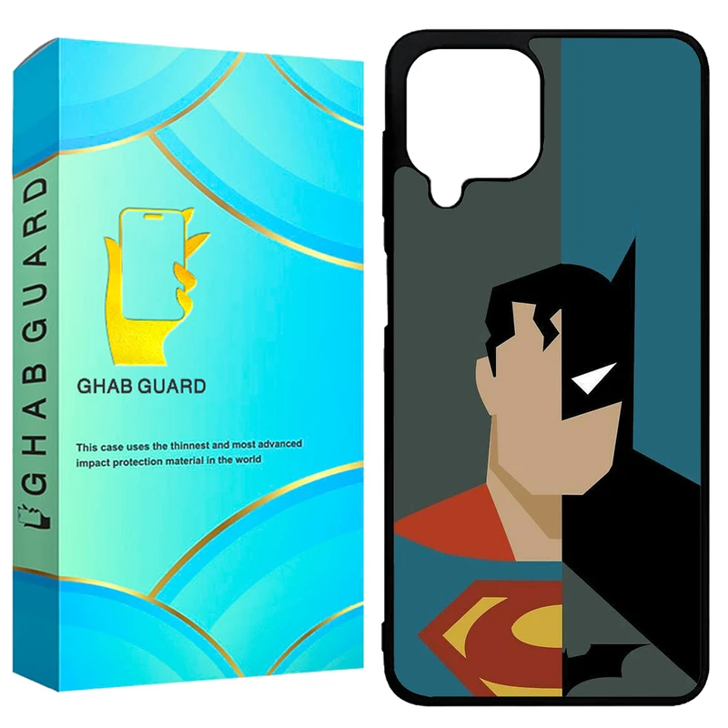 کاور قاب گارد طرح بتمن و سوپر من مدل GCHPA224 مناسب برای گوشی موبایل سامسونگ Galaxy A22 4G / M22 4G / M32 4G    