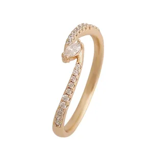 انگشتر زنانه ژوپینگ مدل تک نگین