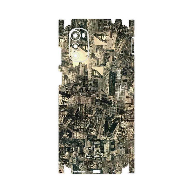 برچسب پوششی ماهوت مدل Collage of Skyscraper-FullSkin مناسب برای گوشی موبایل موتورولا Moto E32s