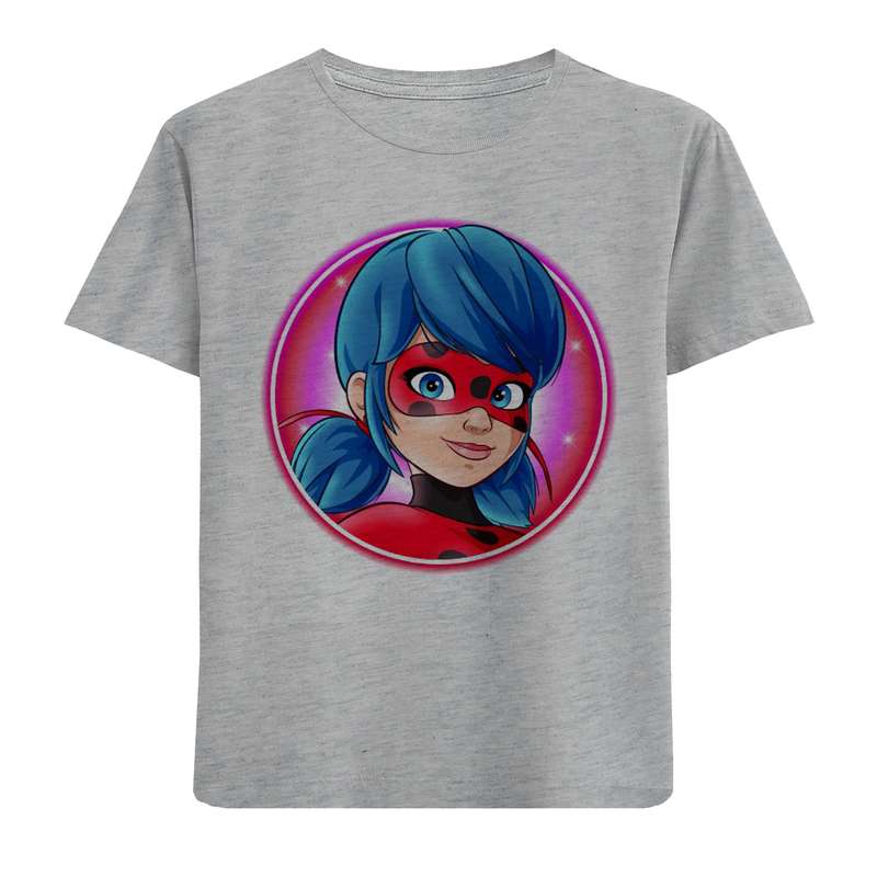 تی شرت آستین کوتاه دخترانه مدل دختر کفشدوزکی F656