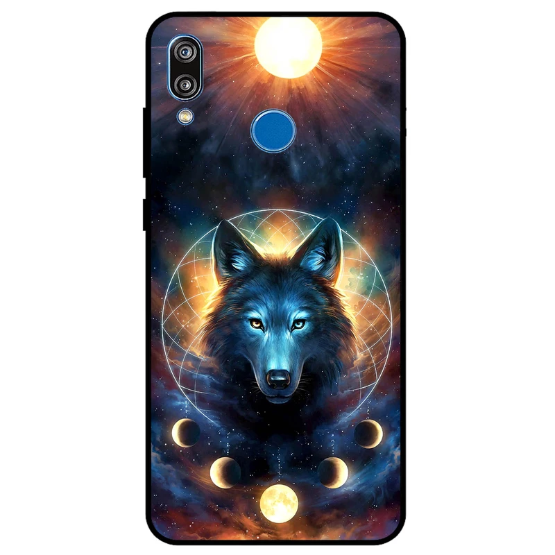 کاور مگافون طرح گرگ و ماه مدل 8006 مناسب برای گوشی موبایل آنر 8x        