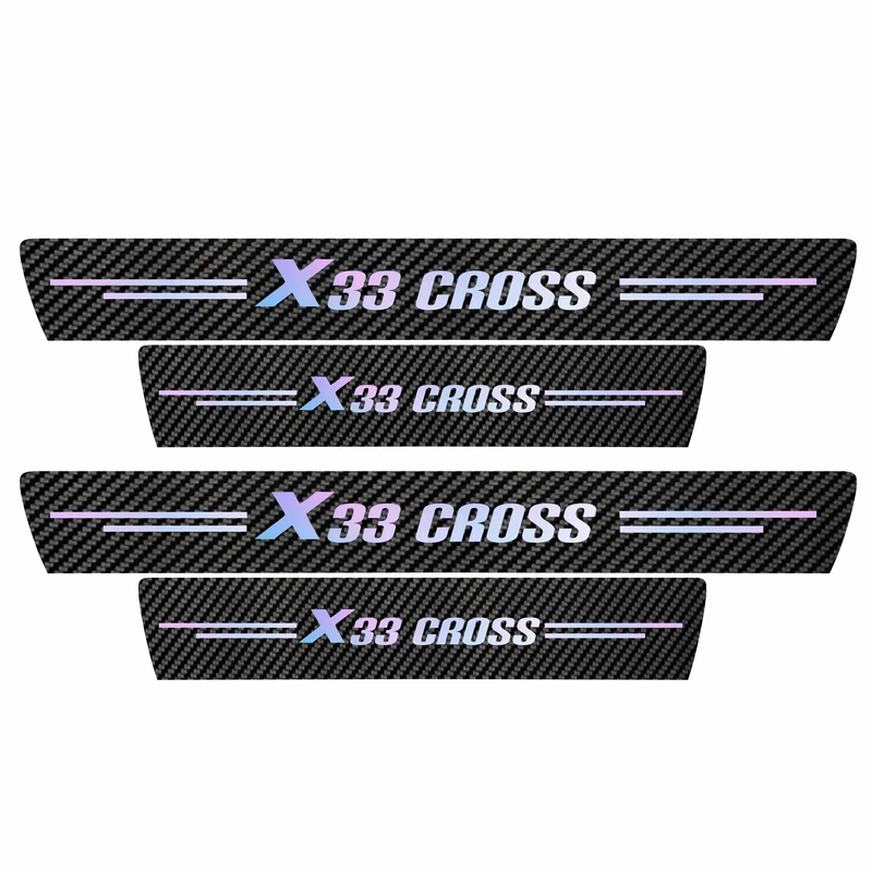 برچسب پارکابی خودرو سولگی مدل کربن کد J55 مناسب برای ایکس 33 کراس بسته 4 عددی