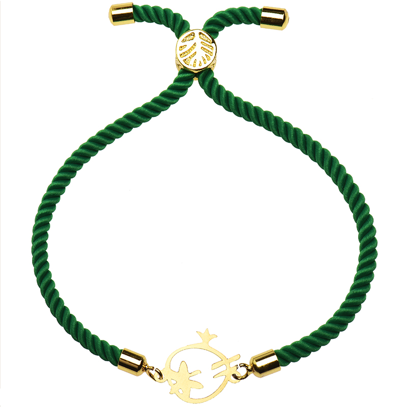 دستبند طلا 18 عیار زنانه کرابو طرح انار مدل Kr1837