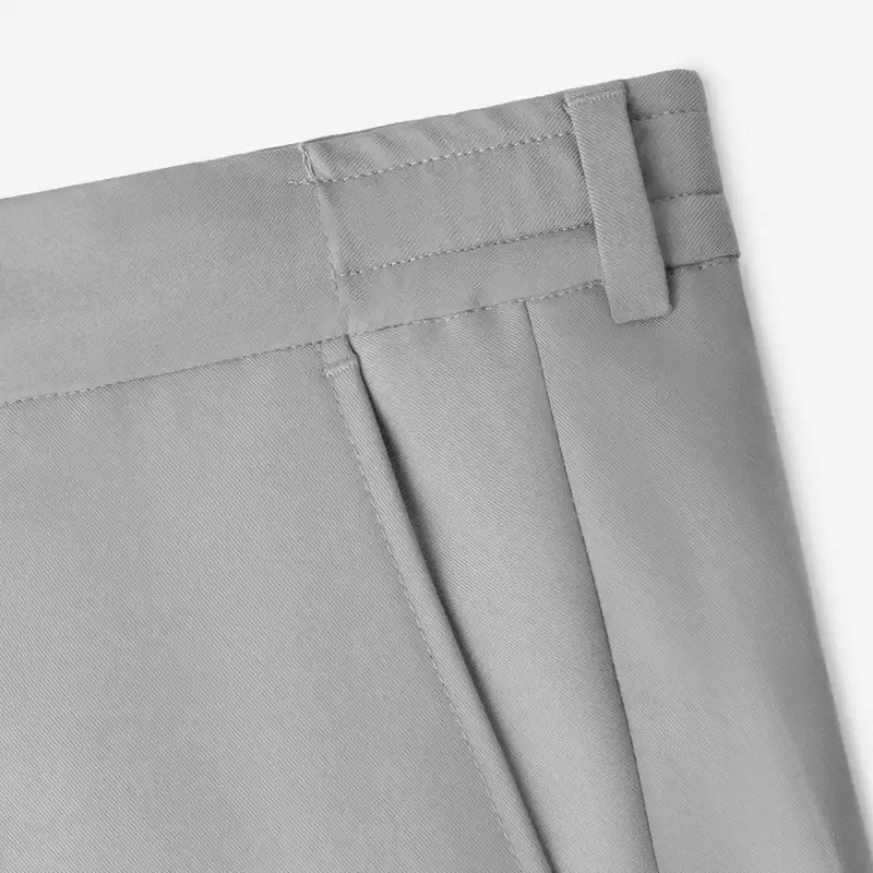 شلوار مردانه کروم مدل پارچه ای کمربند دار 2422506