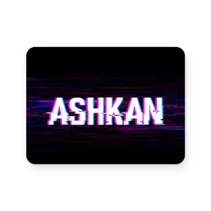 برچسب تاچ پد دسته پلی استیشن 4 ونسونی طرح ASHKAN
