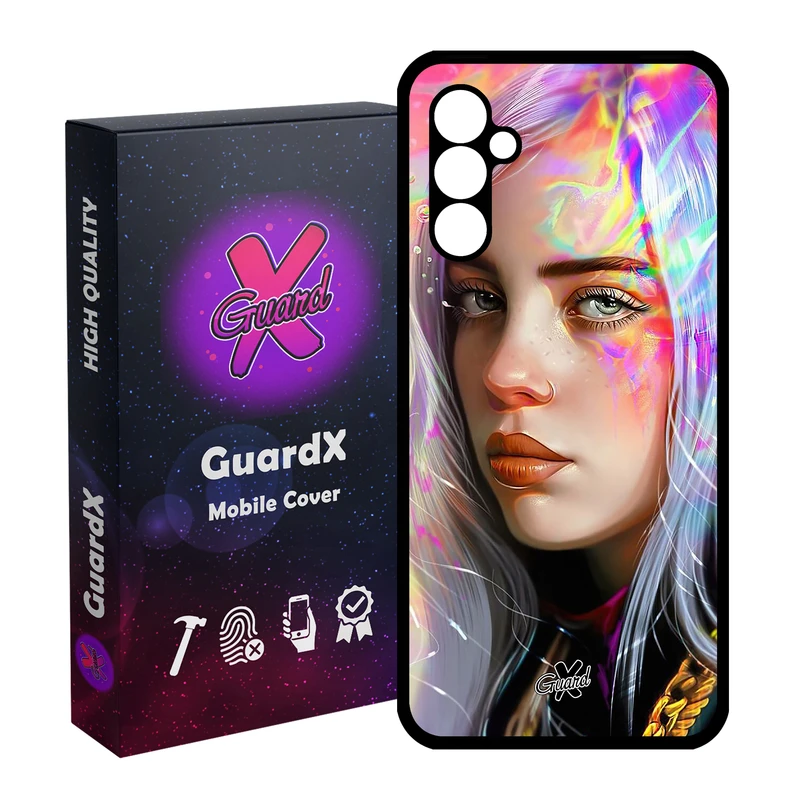 کاور گارد ایکس طرح Billie Eilish مدل Glass10141 مناسب برای گوشی موبایل سامسونگ Galaxy A24/A24 4G/M34 5G