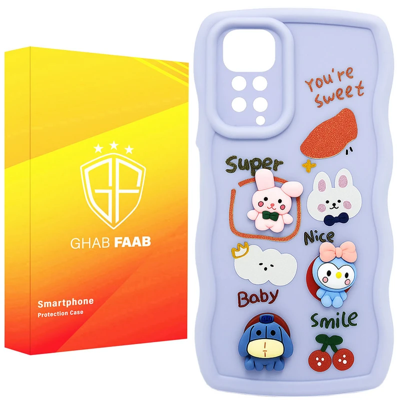 کاور قاب فاب مدل سیلیکونی فانتزی طرح دخترانه مناسب برای گوشی موبایل شیائومی Redmi Note 11 Pro /  Redmi Note 11 Pro (4G/5G) / Redmi Note 12 Pro 4G