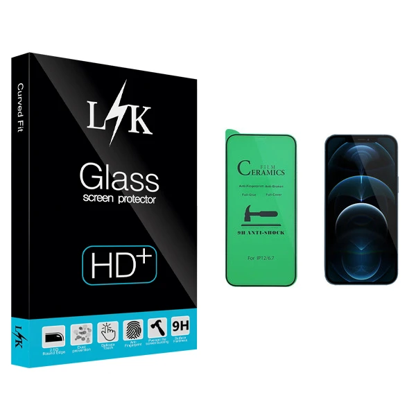 محافظ صفحه نمایش سرامیکی ال کی مدل +LITE مناسب برای گوشی موبایل اپل iPhone 12 Pro Max