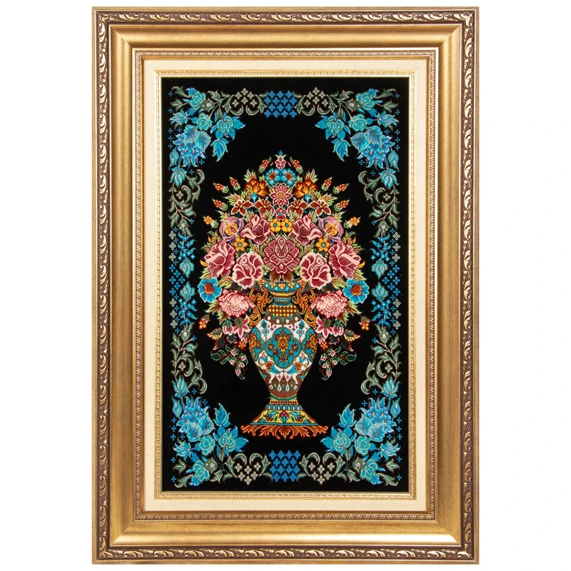 تابلو فرش دستباف سی پرشیا طرح گلدانی کد 904162