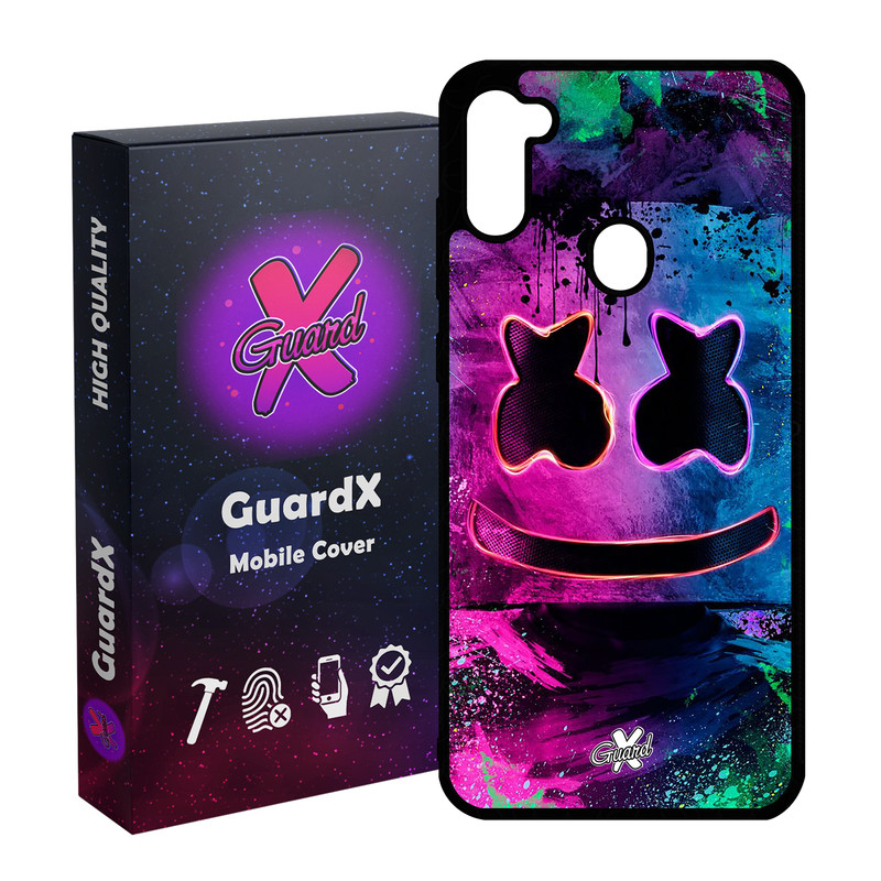 کاور گارد ایکس طرح Marshmello مدل Glass10028 مناسب برای گوشی موبایل سامسونگ Galaxy A11 / M11