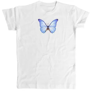 تی شرت آستین کوتاه بچگانه مدل پروانه تمام پنبه تریکو