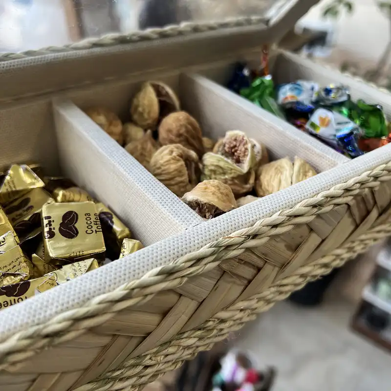 سبد حصیر بافی مدل سه خانه