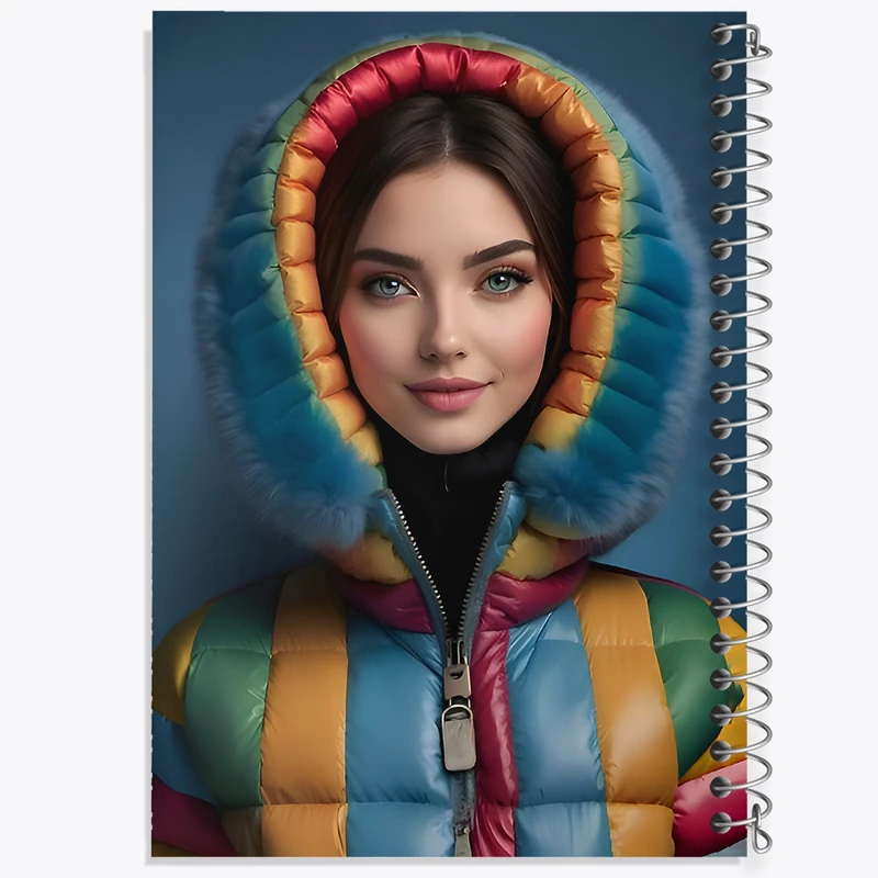 دفتر مشق 50 برگ خندالو طرح دخترانه کد F7039