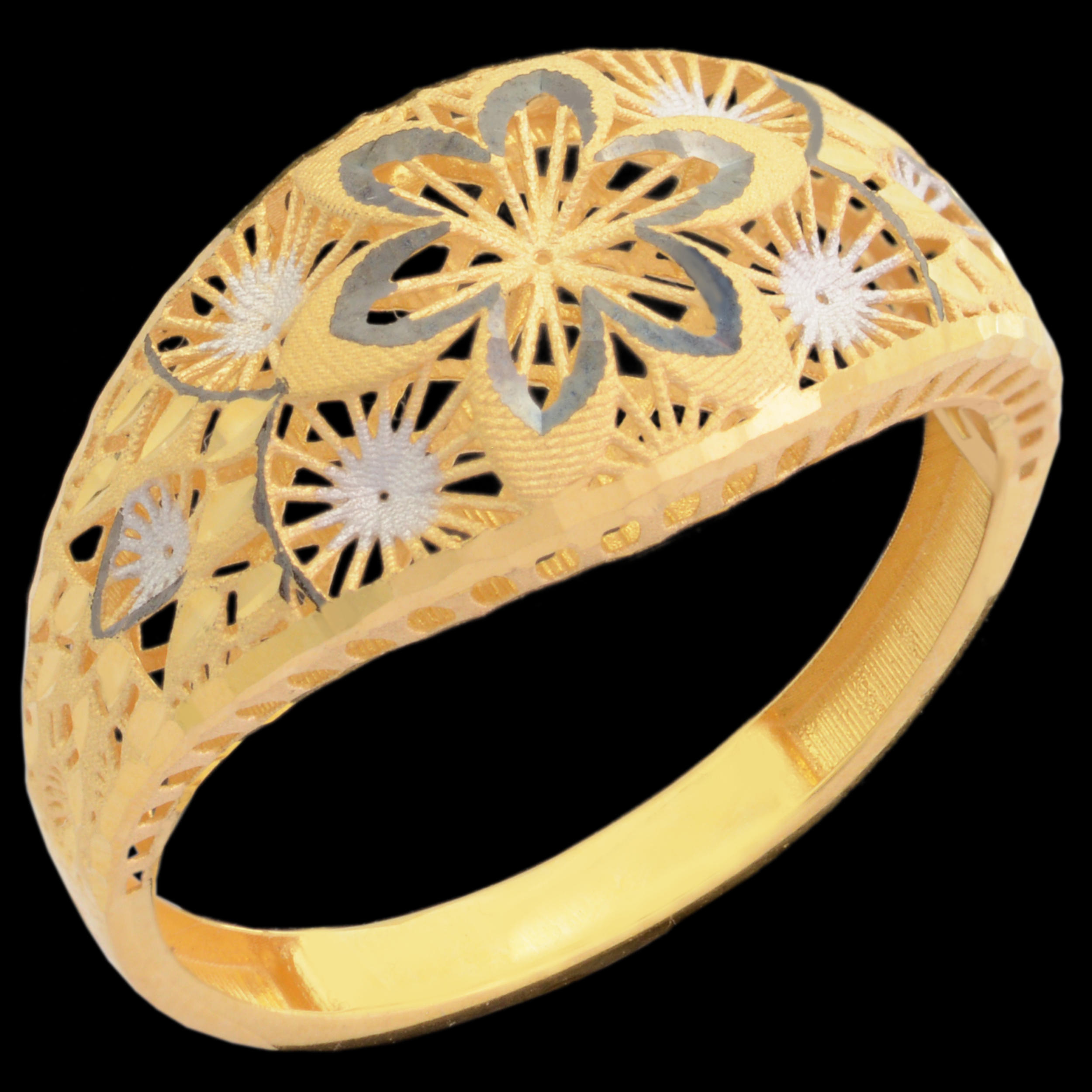 انگشتر طلا 18 عیار زنانه طلای مستجابی مدل آوا کد 67048 -  - 1