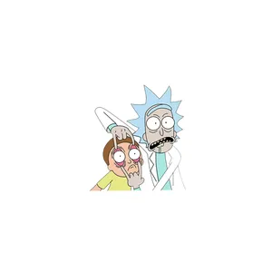 استیکر تزئینی موبایل و تبلت لولو مدل سریال ریک و مورتی RICK AND MORTY کد 40