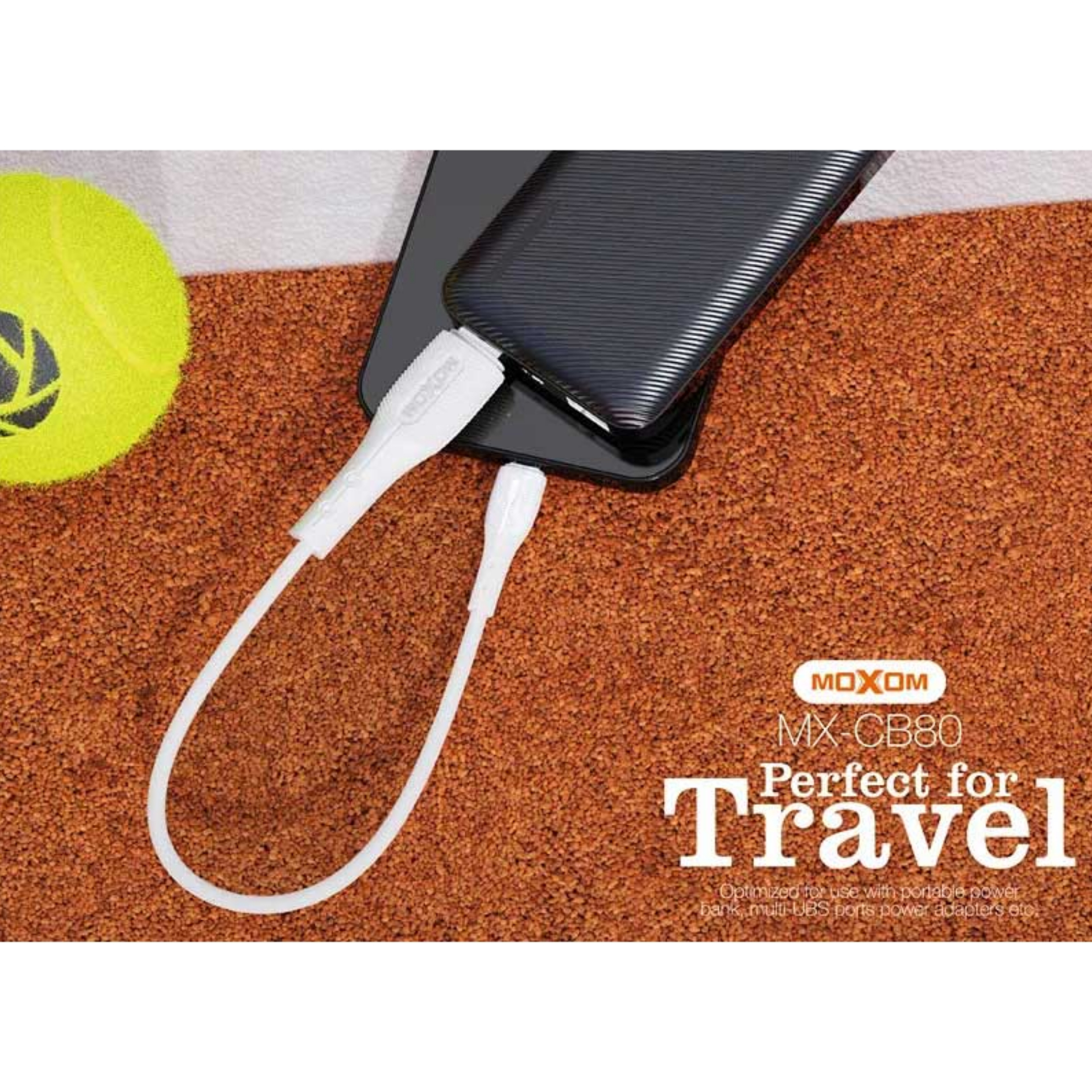 کابل تبدیل USB به microusb ماکسوم مدل MX-CB80 طول 0.3 متر