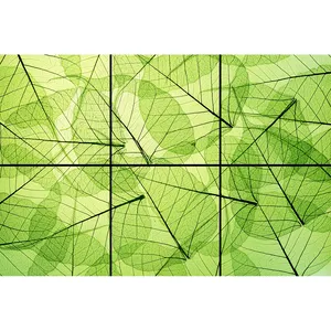 تایل سقفی آسمان مجازی مدل برگ NB772 سایز 60x60 سانتیمتر مجموعه 6 عددی