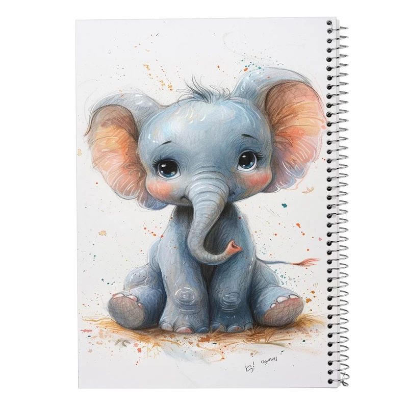 دفتر ژورنال نویسی 50 برگ مدوپد مدل نقطه ای طرح موجودات فانتزی کد DF16880