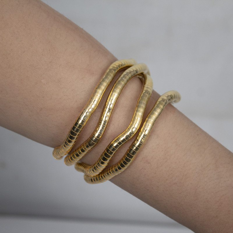 دستبند زنانه مدل آریا طرح مار کد 01