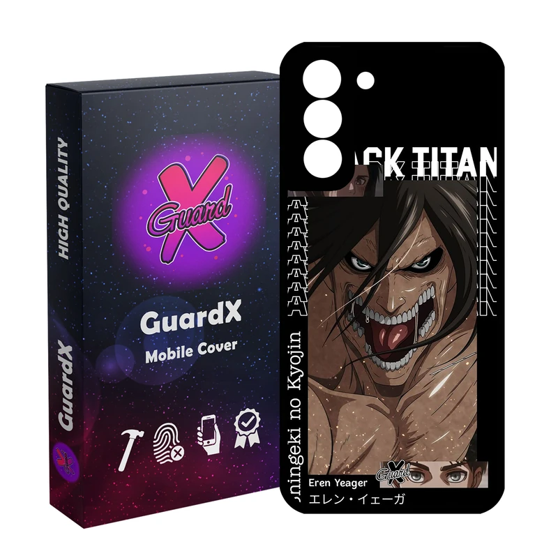 کاور گارد ایکس طرح Attack On Titan Anime انیمه مدل Glass10543 مناسب برای گوشی موبایل سامسونگ Galaxy S21 FE