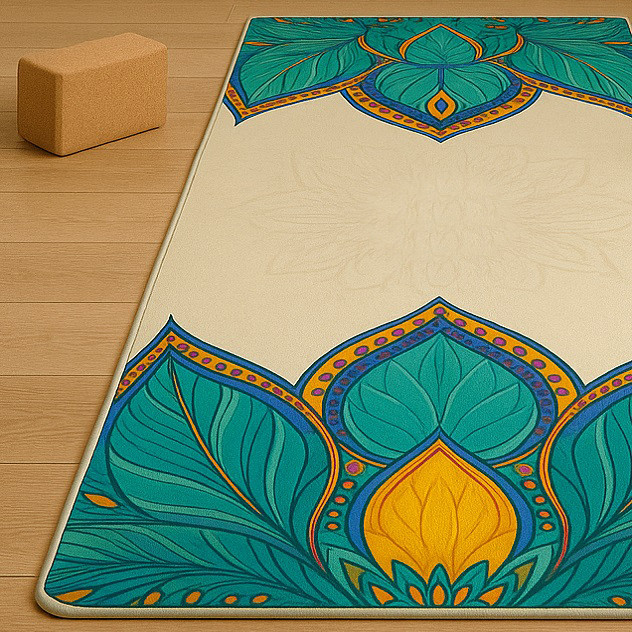 زیرانداز یوگا مدل روکش پارچه ای کد 102 سایز 180*60 سانتی متر
