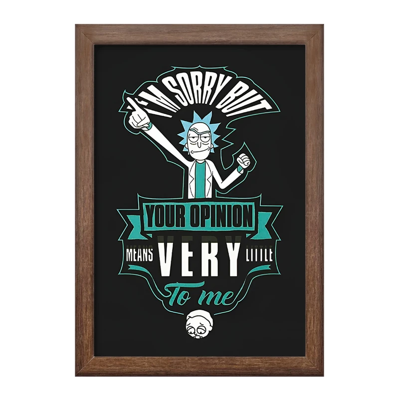 تابلو خندالو طرح ریک و مورتی (Rick and Morty) کد F10816