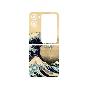 MAHOOT The Great Wave off Kanagawa of Hokusai Cover Sticker for Oppo Find N2 Flip