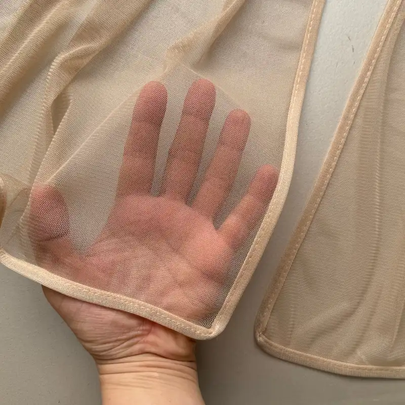 شال زنانه مدل ساده توری فانتزی مهمانی دور نوار دوزی شده تابستانی کد 3