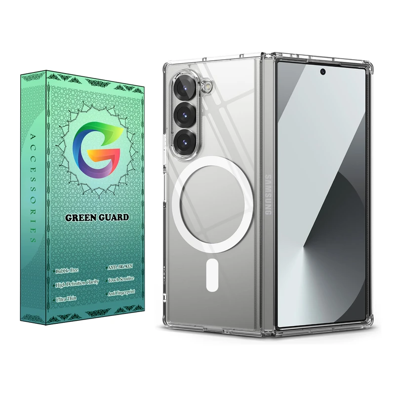 کاور گرین گارد مدل CR_Magsafe کد Clear 47 مناسب برای گوشی موبایل سامسونگ Galaxy Z Fold 6