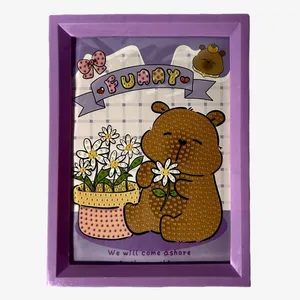 بازی آموزشی مدل ساخت تابلو نقاشی الماسی قاب دار طرح کاپی بارا