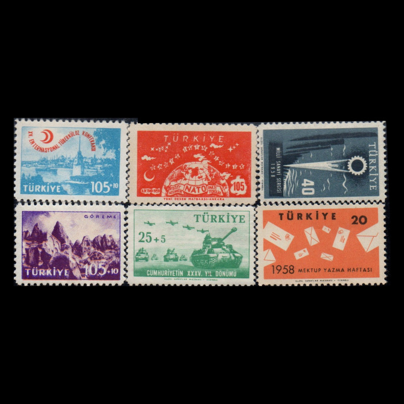 تمبر یادگاری مدل خارجی مجموعه 6 عددی