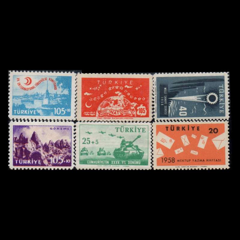 تمبر یادگاری مدل خارجی مجموعه 6 عددی