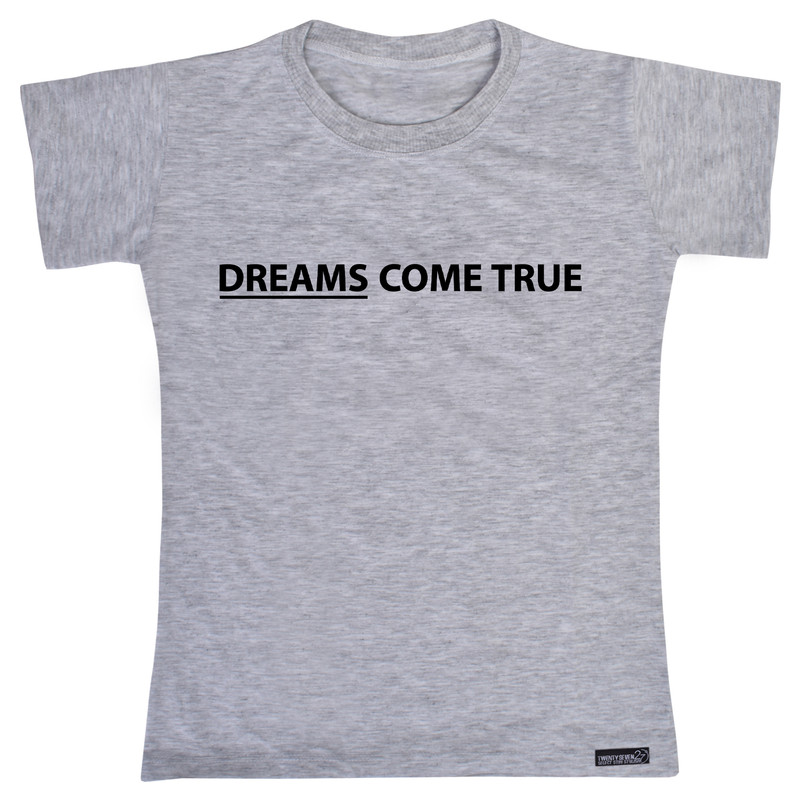 تی شرت آستین کوتاه دخترانه 27 مدل Dreams Come True کد MH969