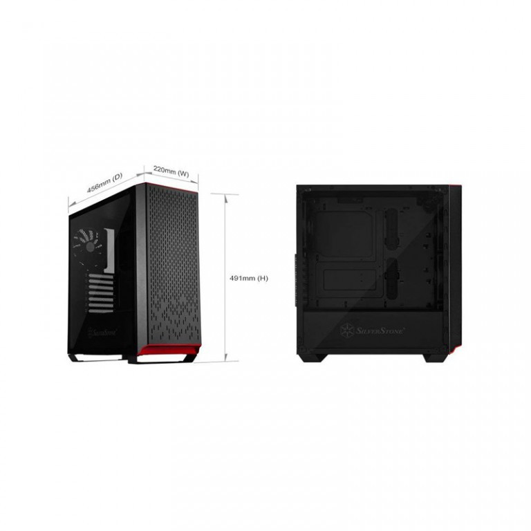 کیس کامپیوتر سیلوراستون مدل Primera Series SST-PM02B-G 1