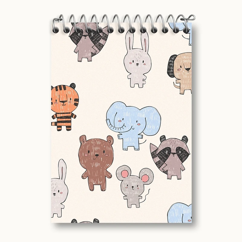 دفتر یادداشت 50 برگ خندالو مدل حیوانات بامزه کد N941