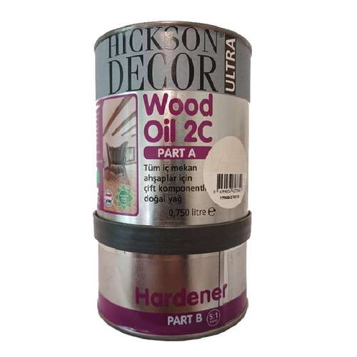 روغن گیاهی چوب دو جزیی سبز هیکسون دکور مدل 2C.GR حجم 900 میلی لیتر