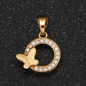 آویز گردنبند طلا 18 عیار زنانه قیراط طرح پروانه کد GH2576