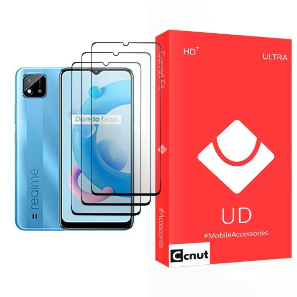 محافظ صفحه نمایش کوکونات مدل UD Ultra MIX003 مناسب برای گوشی موبایل ریلمی C20A بسته سه عددی